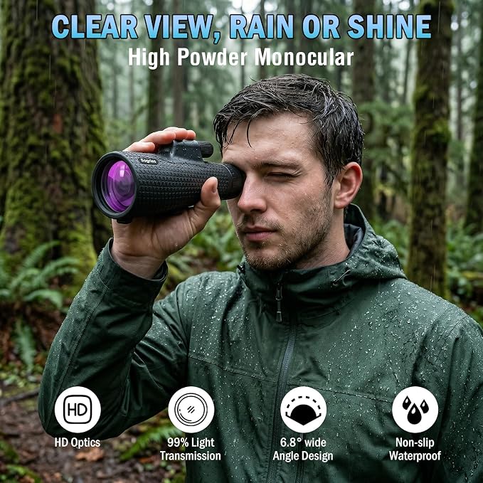 15×55 Monocular Telescope, HD High Powered - Image 10