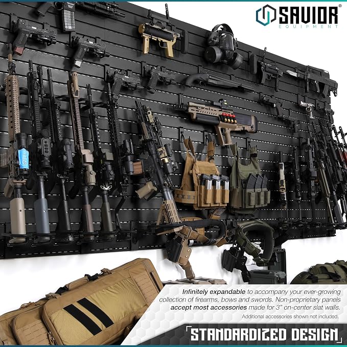 Savior Equipment Horizontal Steel Wall Mount Firearm Rifle Display Rack - Image 5