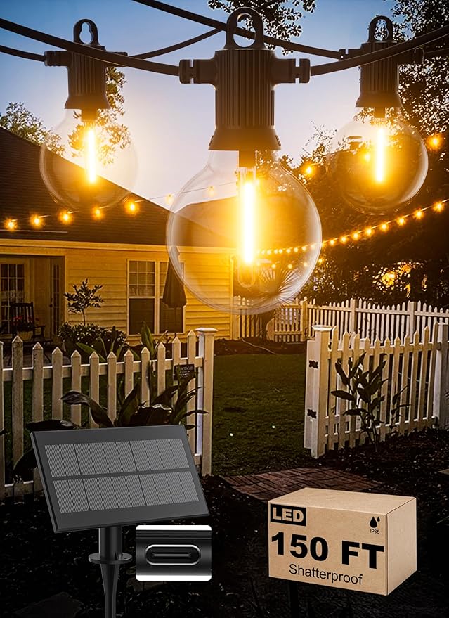 Zuske Solar String Lights Outdoor Waterproof 150FT by Zuske