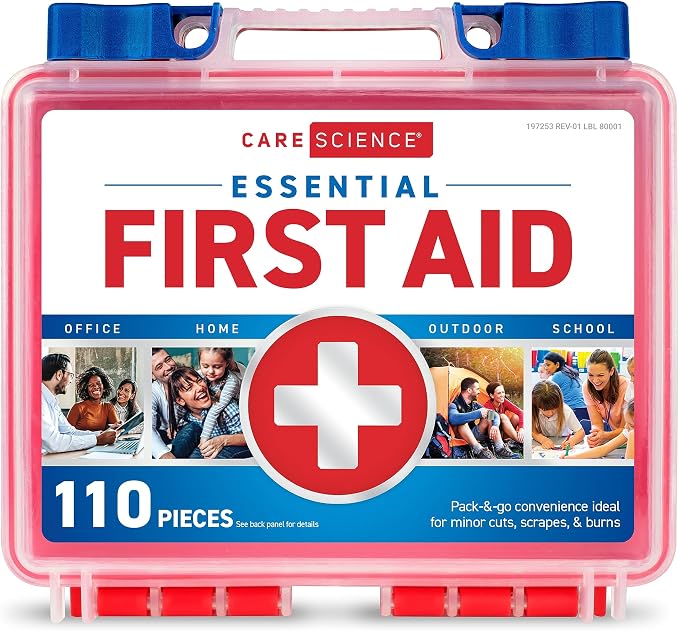 Care Science First Aid Kit, 110 Pieces | Professional Use by CareScience