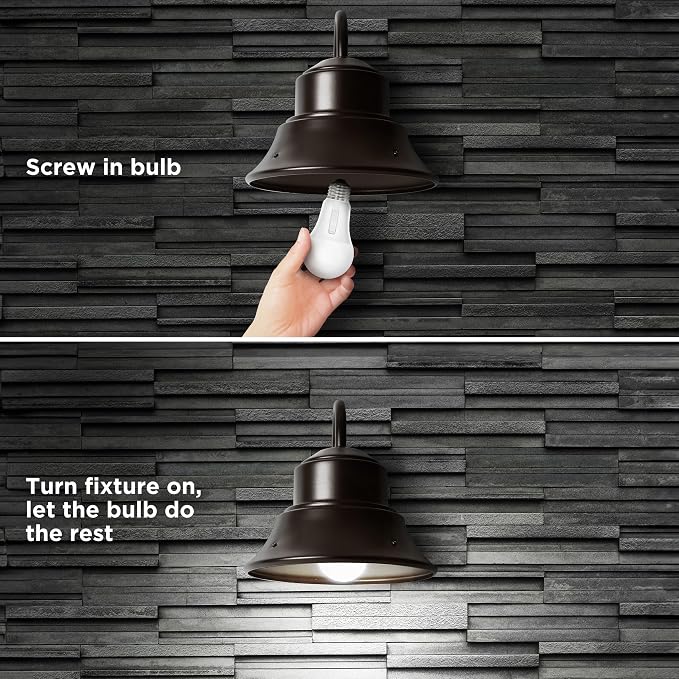 Feit Electric LED Dusk-to-Dawn Light Bulb, A19 60W Equivalent, Non-Dimmable - Image 8