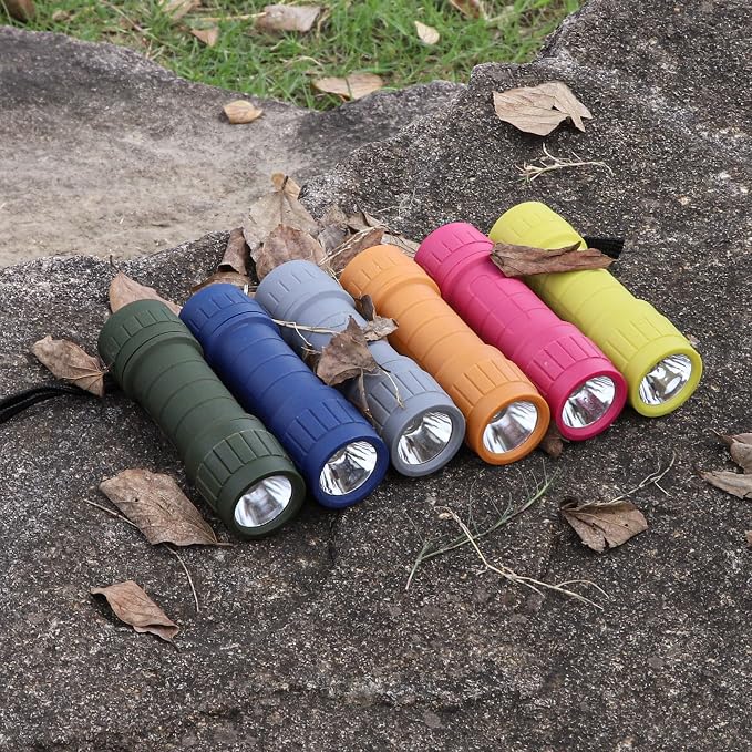 6-Pack Small Flashlights Set, Super Bright 100 Lumen LED Flashlight Pack - Image 8