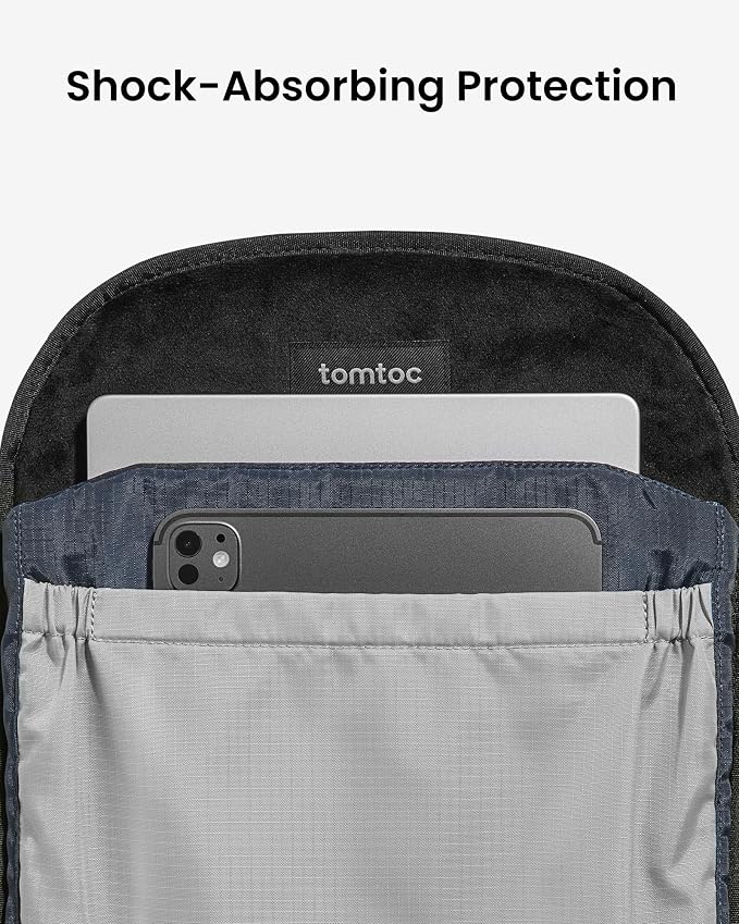 tomtoc 16-Inch Laptop Backpack, 22L Lightweight Daypack, Protective Organized - Image 5