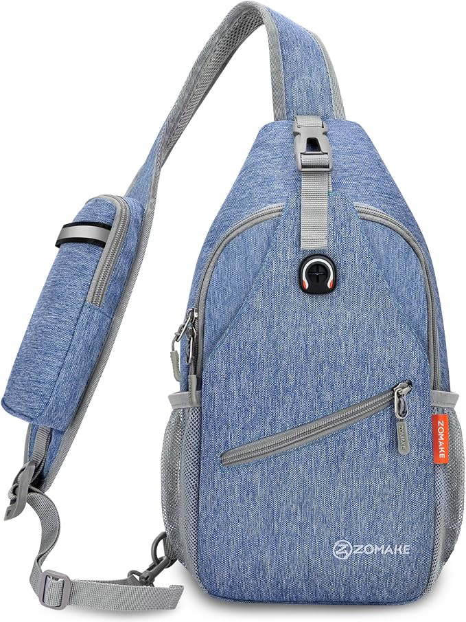 ZOMAKE Sling Bag, Small Crossbody Sling Backpack, Water Resistant Shoulder by ZOMAKE