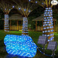 Solar Rope Lights, 2 Packs Total 132ft 400LED Solar String Lights, 8 Modes by Jnaurb