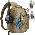 Piscifun Fishing Backpack with Rod Holder, Lightweight Sling Bag Storge Gear by Piscifun