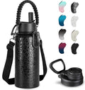KXIAOCHEN Insulated Water Bottle, Stainless Steel Water Bottle, 2 Lids by KXIAOCHEN