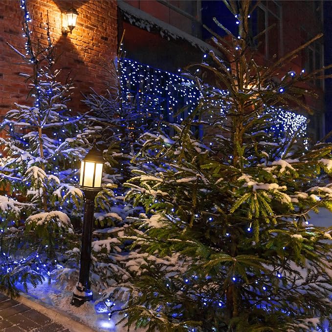 Selarlyt 2 Pack Solar Christmas Lights Outdoor, 72FT 200 LED Solar String Lights - Image 2
