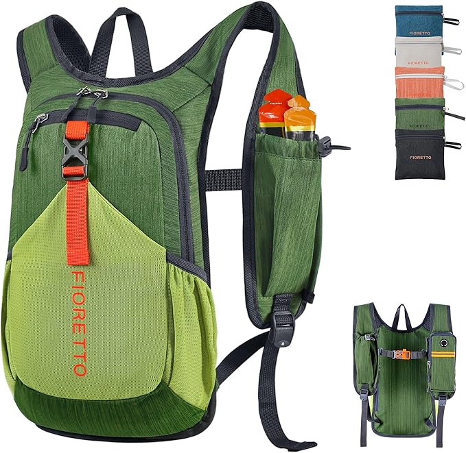 FIORETTO 10L Lightweight Packable Hiking Backpack Small Foldable Daypack by FIORETTO