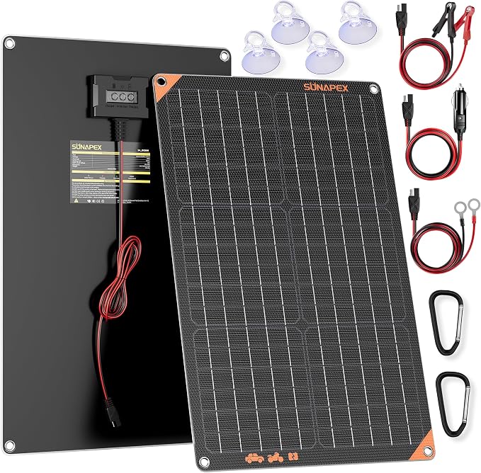 SUNAPEX 12V 30 Watt Solar Trickle Charger Maintainer by SUNAPEX-PASSINGTHEJOY