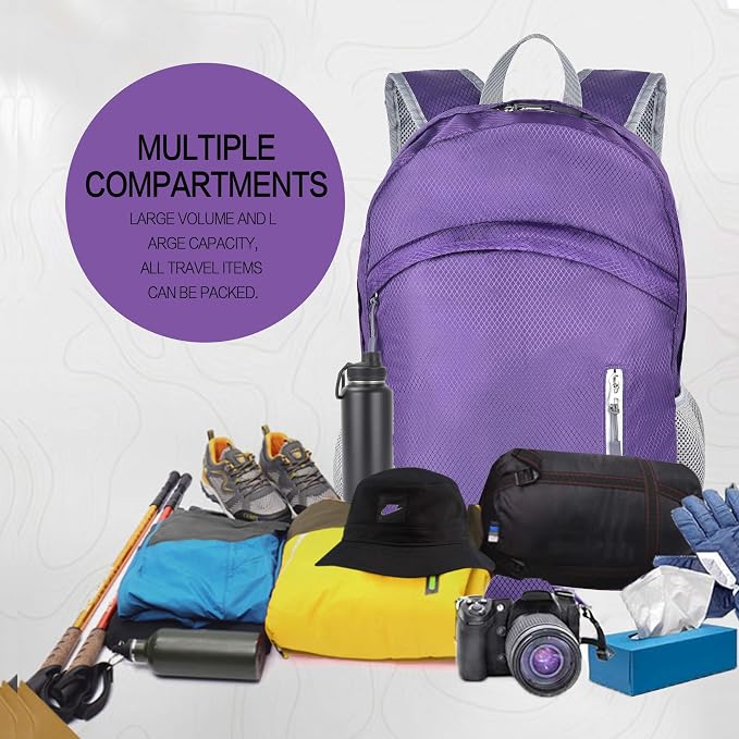 Waterproof Foldable Backpack Dry Storage Lightweight Daypack 35L Outdoor - Image 6