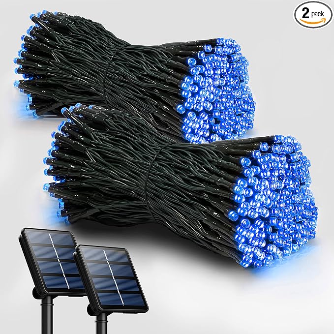 Selarlyt 2 Pack Solar Christmas Lights Outdoor, 72FT 200 LED Solar String Lights by SelarlytLighting