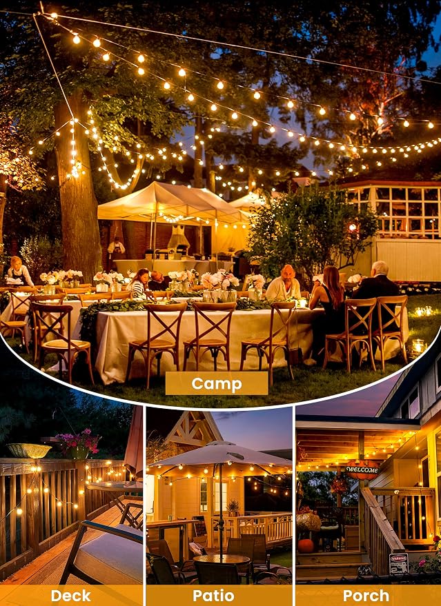 Brightown 58FT Solar String Lights Outdoor - Image 8