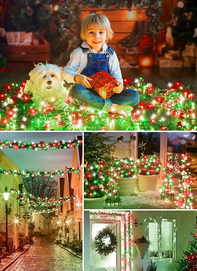 Minetom Solar Christmas Lights Outdoor Waterproof, 2 Pack Total 80FT 200 LED - Image 7