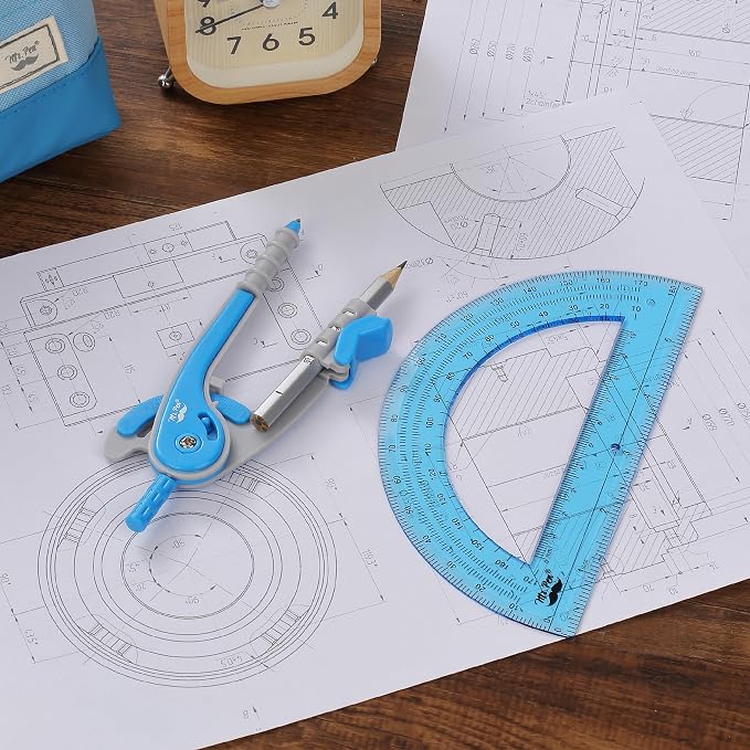 Mr. Pen- Geometry Compass and Protractor Set, 12 Sets, 6 Inch Compass, 6 Inch - Image 5