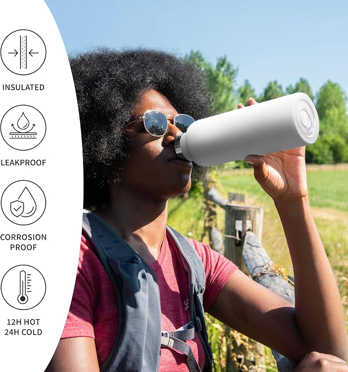 Bambaw 12 oz Water Bottle Stainless Steel - Image 3