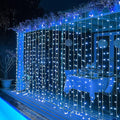 Dazzle Bright 300 LED Curtain String Lights, Christmas Fairy Lights by DazzleBright