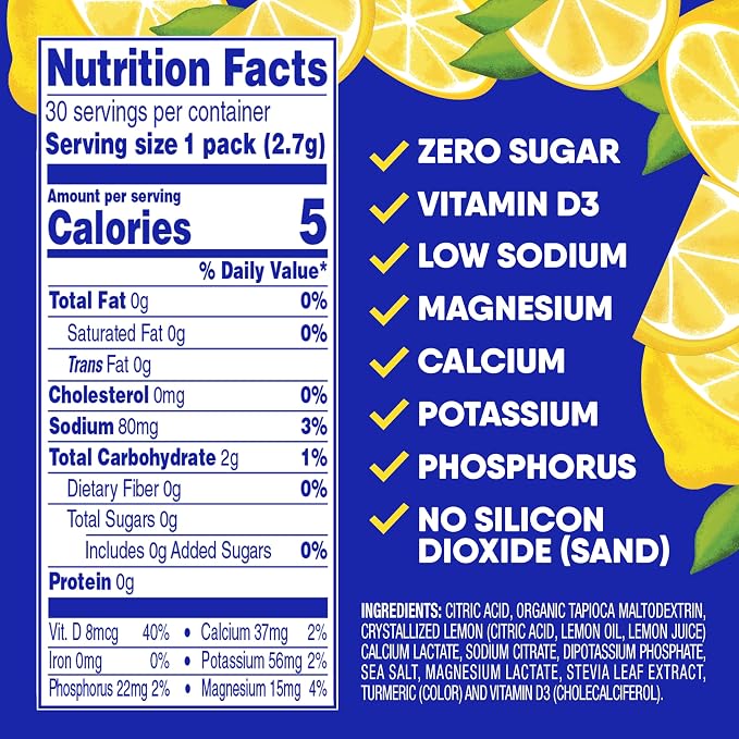 GoHydrate Low Sodium Electrolytes Powder Packets Sugar Free - Image 6