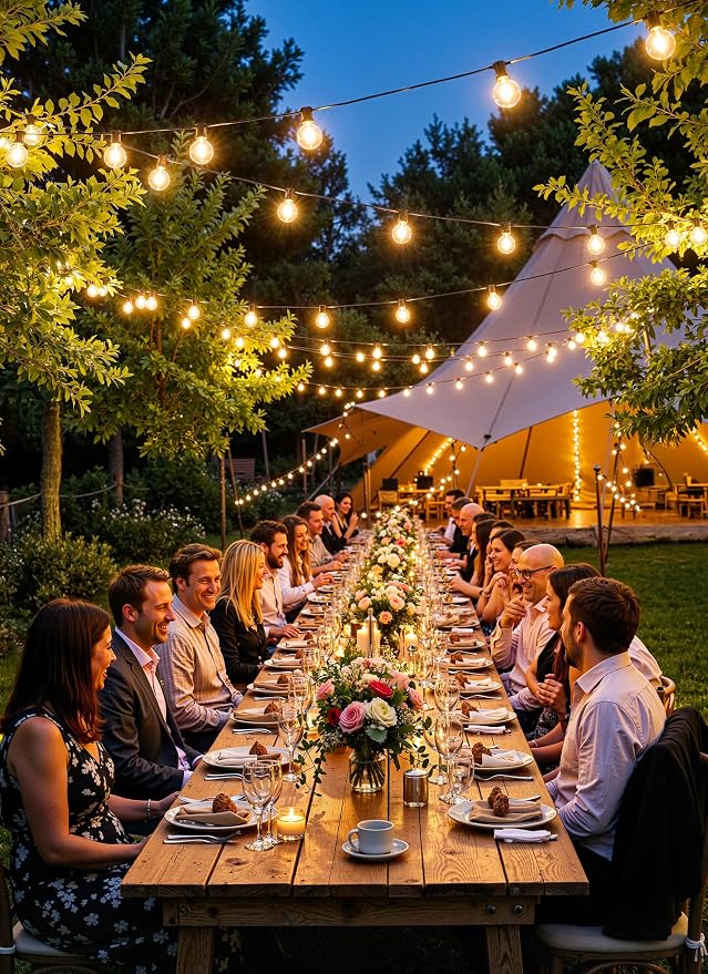 Brightown Outdoor String Lights, 100FT Shatterproof LED Patio Lights - Image 5