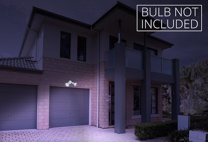 Lithonia Lighting Outdoor Flood Light Fixture, Adjustable Twin Par Flood Light - Image 2