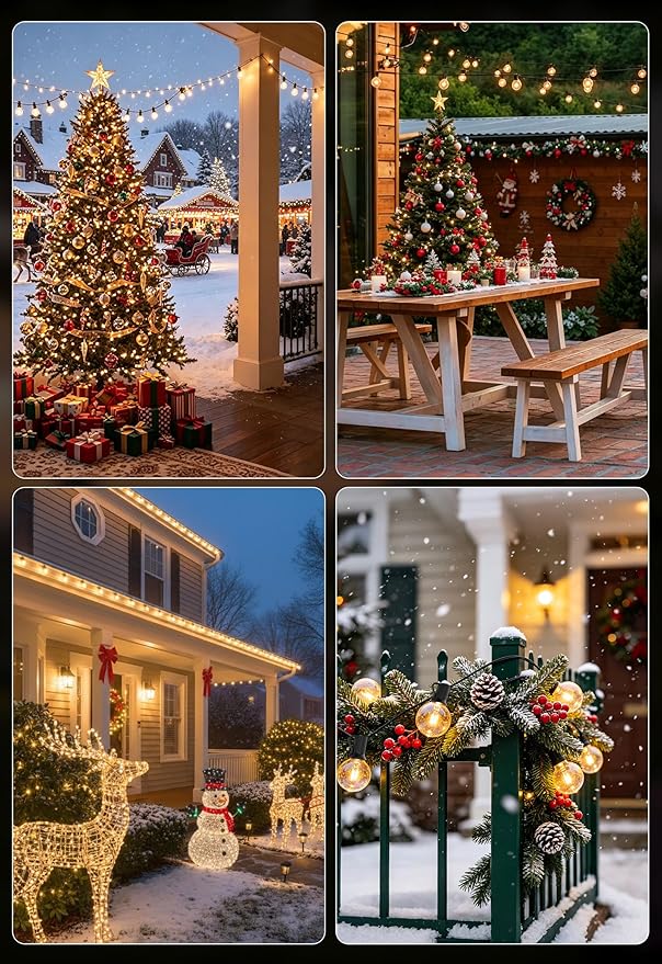 Outdoor String Lights 200FT Waterproof Globe String Lights - Image 6