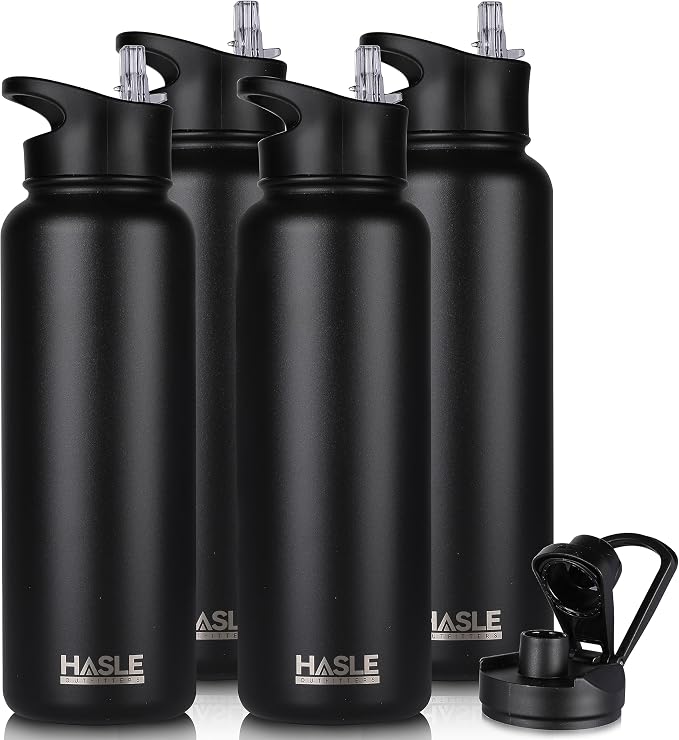 HASLE OUTFITTERS 40oz Stainless Steel Water Bottle, Vacuum Insulated Double by HASLEOUTFITTERS