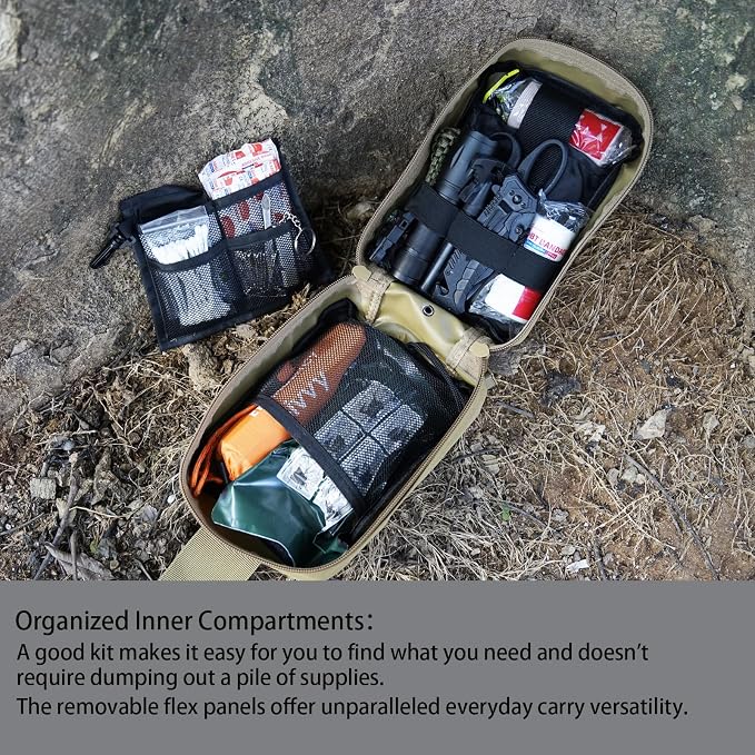Survival First Aid Kit Outdoor Molle System - Image 3