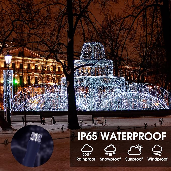 Vimorg Solar String Lights Outdoor, 2 Pack 170FT 480 LED Waterproof Solar - Image 4