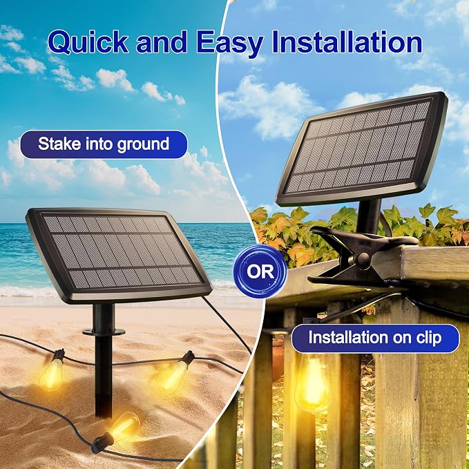 Stright 55FT Solar String Lights Outside Waterproof Remote Control - Image 5