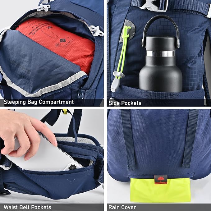 N NEVO RHINO 40L Internal Frame Hiking Backpack - Image 6