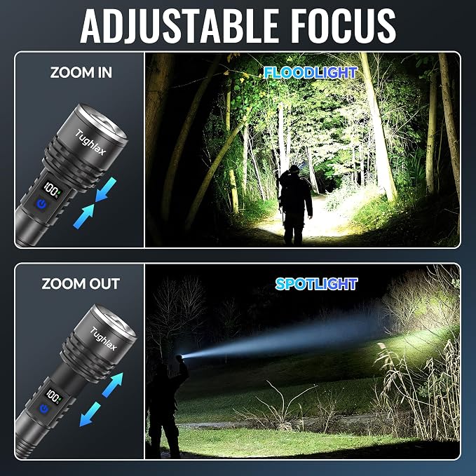 Rechargeable Flashlights High Lumens, 000 Lumens Super Bright LED Flashlight - Image 4