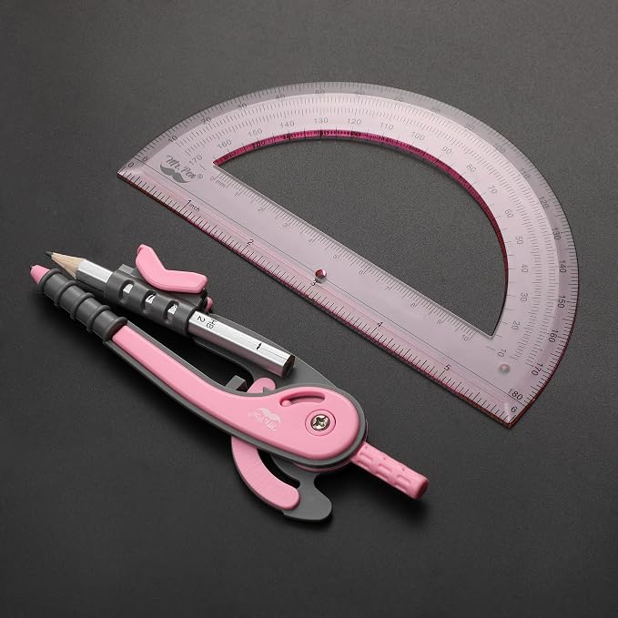 Mr. Pen- Geometry Compass and Protractor Set, 6 Inch Compass, 6 Inch Protractor - Image 5