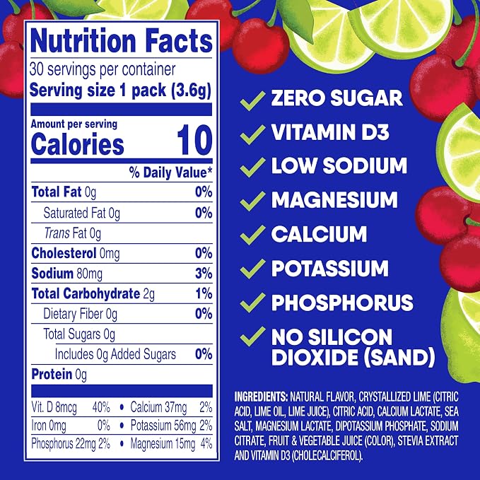GoHydrate Low Sodium Electrolytes Powder Packets Sugar Free - Image 6