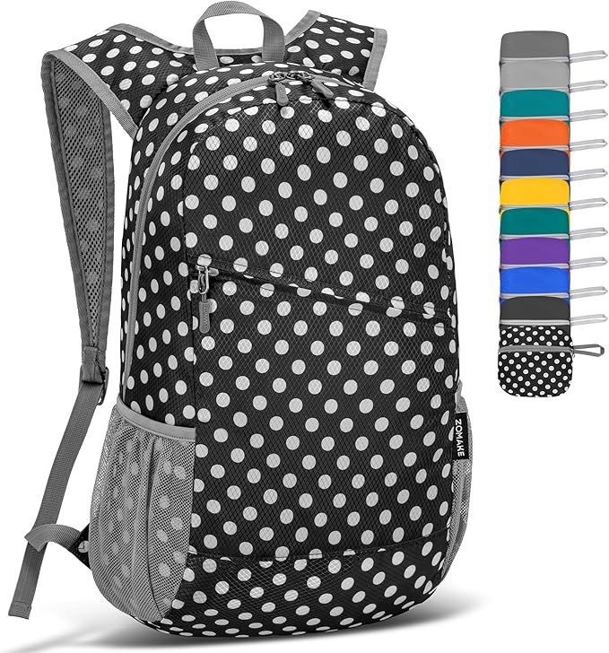 ZOMAKE Lightweight Packable Backpack, Foldable Backpacks Small Daypack by ZOMAKE