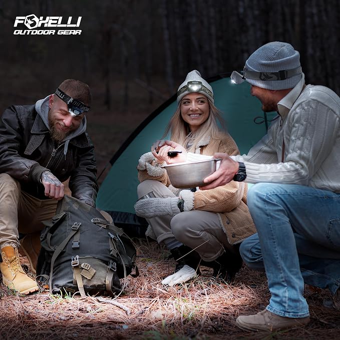 Foxelli USB-C Rechargeable LED Headlamp – Super Bright, Lightweight Head Lamp - Image 7
