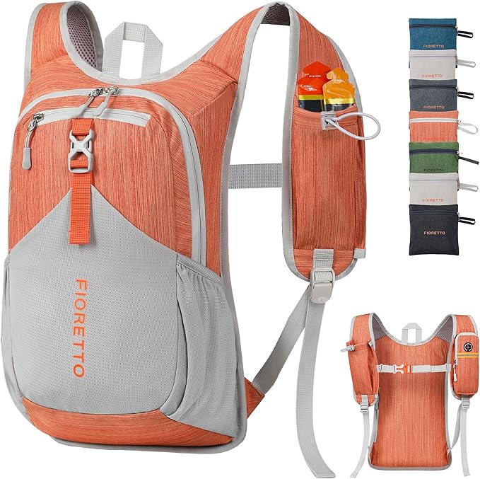 FIORETTO 15L Hiking Backpack for Women Men Mini Packable Backpack Lightweight by FIORETTO