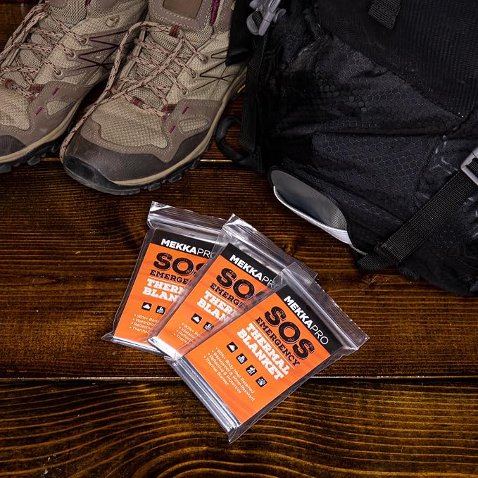 MEKKAPRO Emergency Mylar Thermal Blankets, Pocket Sized - Image 5