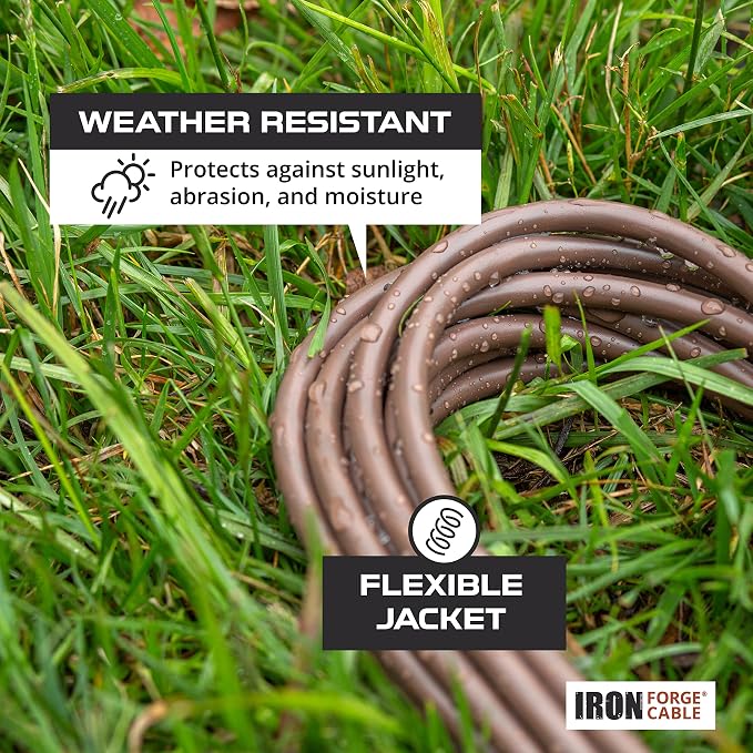 Iron Forge Cable 6ft Brown Outdoor Extension Cord - Image 3
