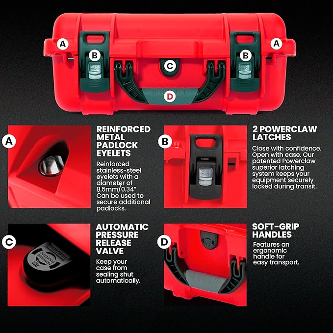 NANUK 920 Waterproof First Aid Box Empty – Durable, Medical First Aid Organizer - Image 4