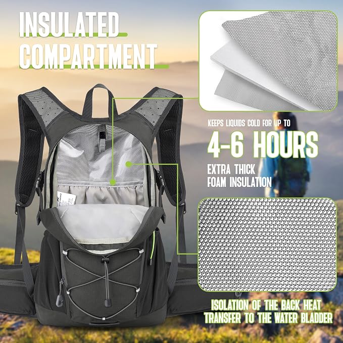 N NEVO RHINO Hydration Backpack, 18L Multipurpose Hiking Backpack - Image 4