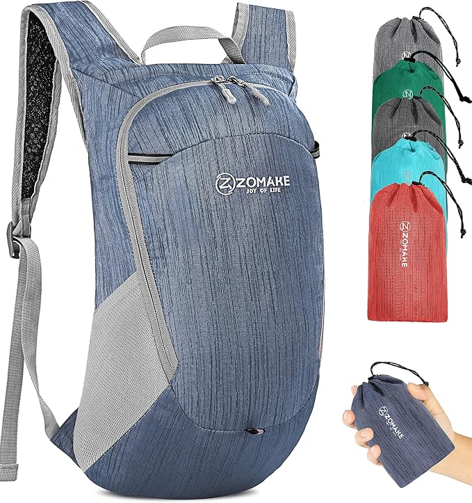 ZOMAKE Ultra Lightweight Packable Backpack 18L, Small Foldable Hiking Backpacks by ZOMAKE