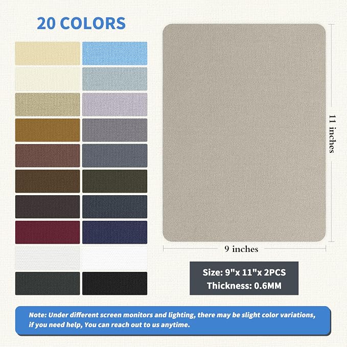 KING MOUNTAIN Canvas Repair Patch 9 x11 Inch 2 Pcs Self-Adhesive Waterproof - Image 2