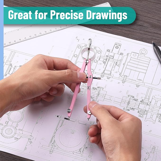Mr. Pen- Professional Compass for Geometry, Metal Compass - Image 7