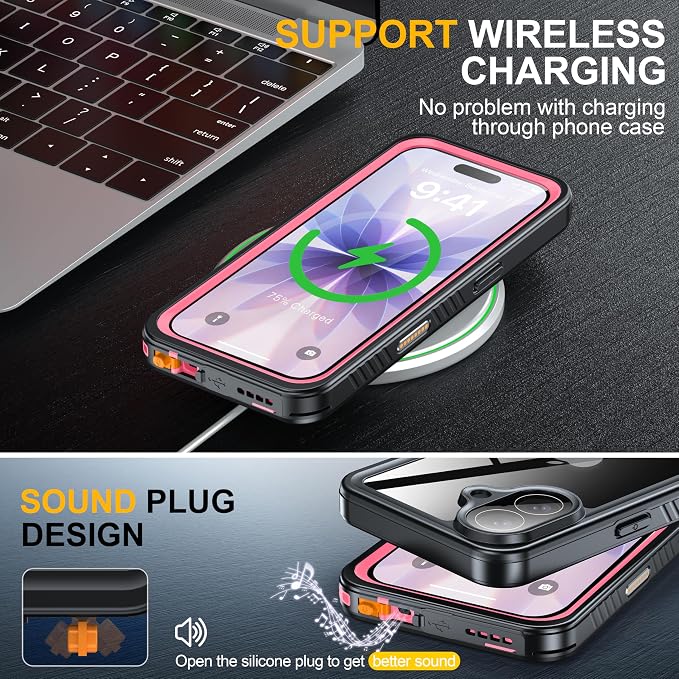ANTSHARE for iPhone 17 Case, IP68 Waterproof Shockproof Case, - 12 FT Military - Image 5