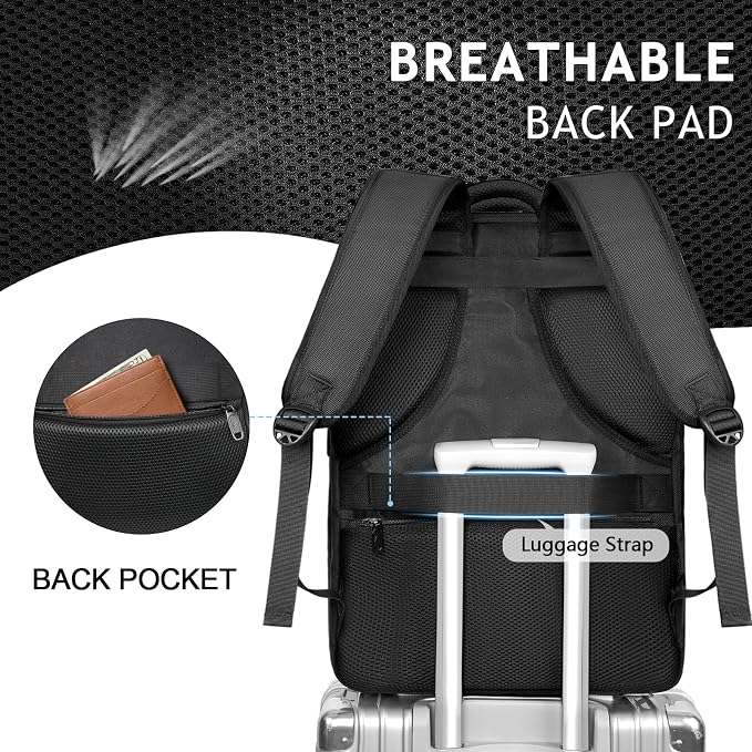 MATEIN Extra Large 45L Travel Laptop Backpack, Airline Approved Carry on - Image 6
