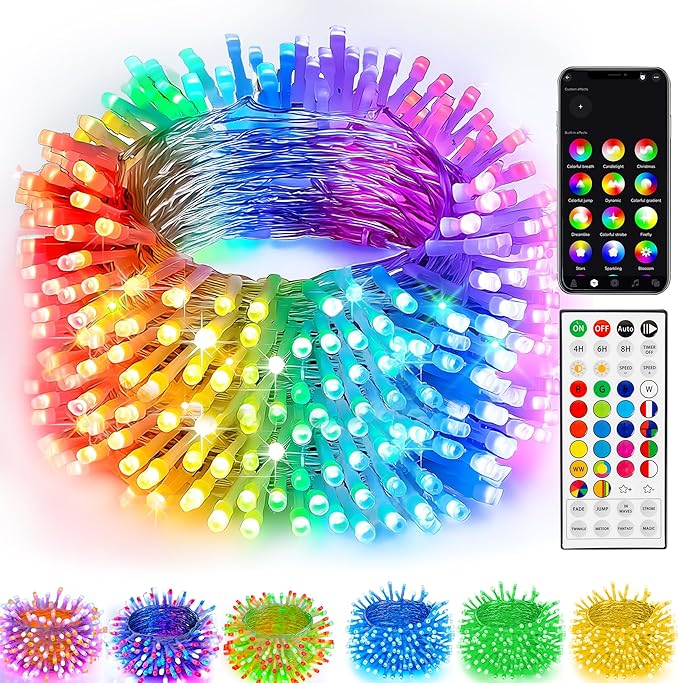 TW SHINE Smart Christmas Lights, 300 LED 100FT Color Changing Halloween String by TWSHINE