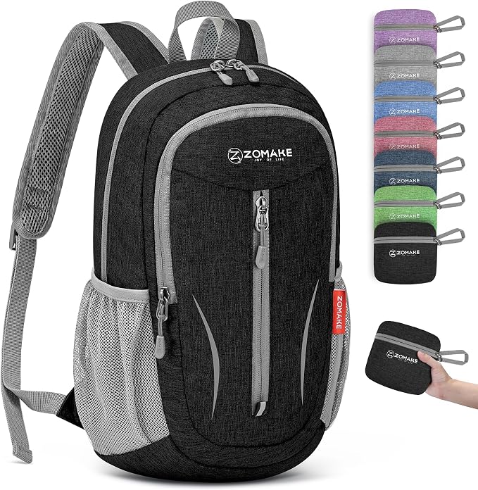 ZOMAKE Ultra Lightweight Packable Backpack 10L, Small Foldable Backpacks Hiking by ZOMAKE