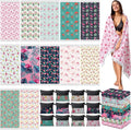 Peryiter 24 Pack Microfiber Oversize Turkish Beach Towel Set 12 Large Absorbent by Peryiter