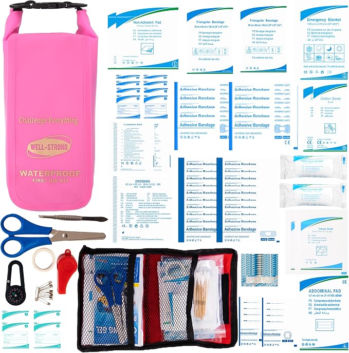Boat First Aid Kit Waterproof, WELL-STRONG Marine Emergency Kit - Image 8