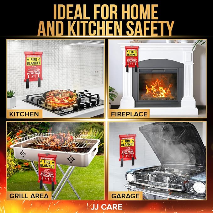 JJ CARE Fire Blanket – 4 Packs - Image 5
